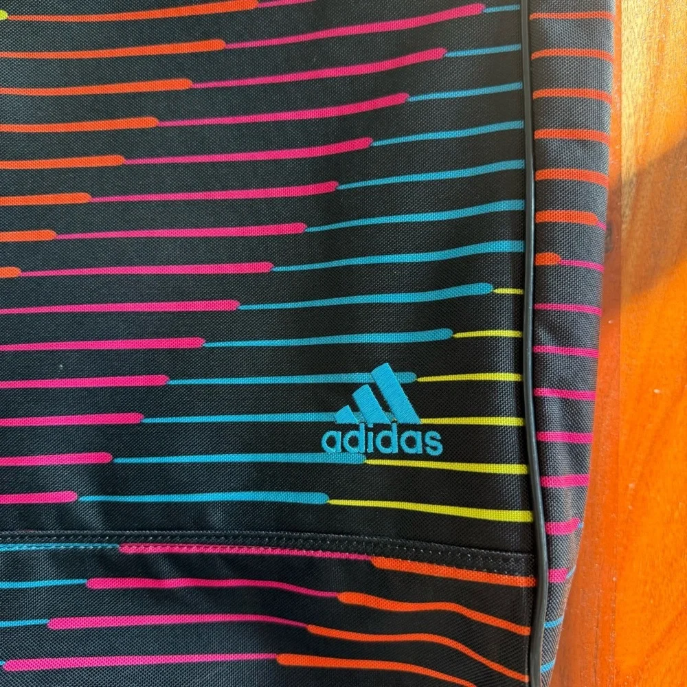 Adidas Multicolor Tote with Neon Green Handles
